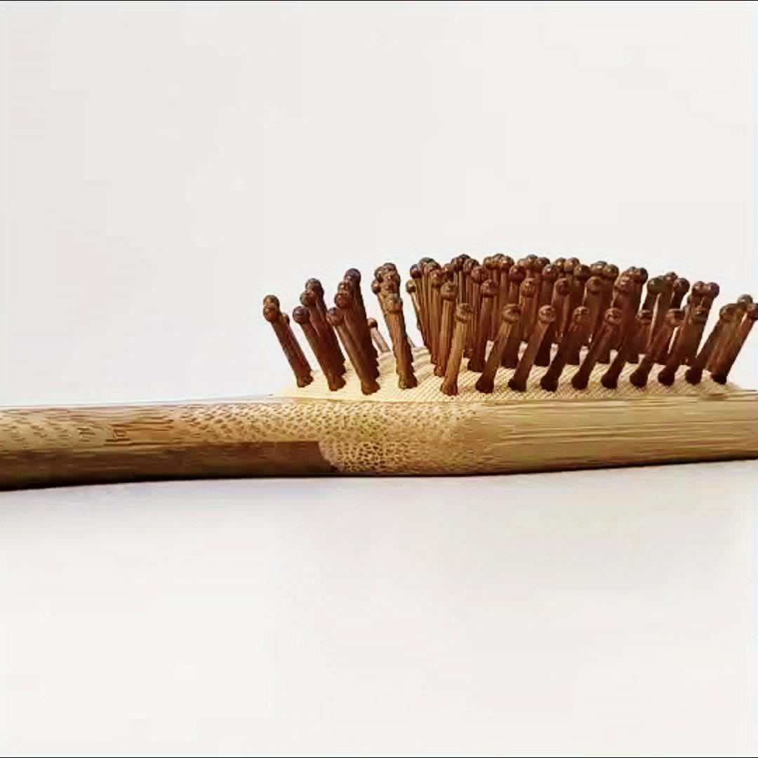 🌿 BambooCare™ – Luxe Bamboe Haarborstel met Luchtkussen