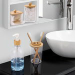 🛁 Bamboo Bliss™ – 4-delige Bamboe Badkamerset (Boho Rustiek)