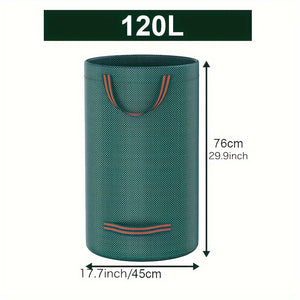 🍃 EcoTuff™ – Herbruikbare Tuinafvalzak (500L / 300L / 120L)