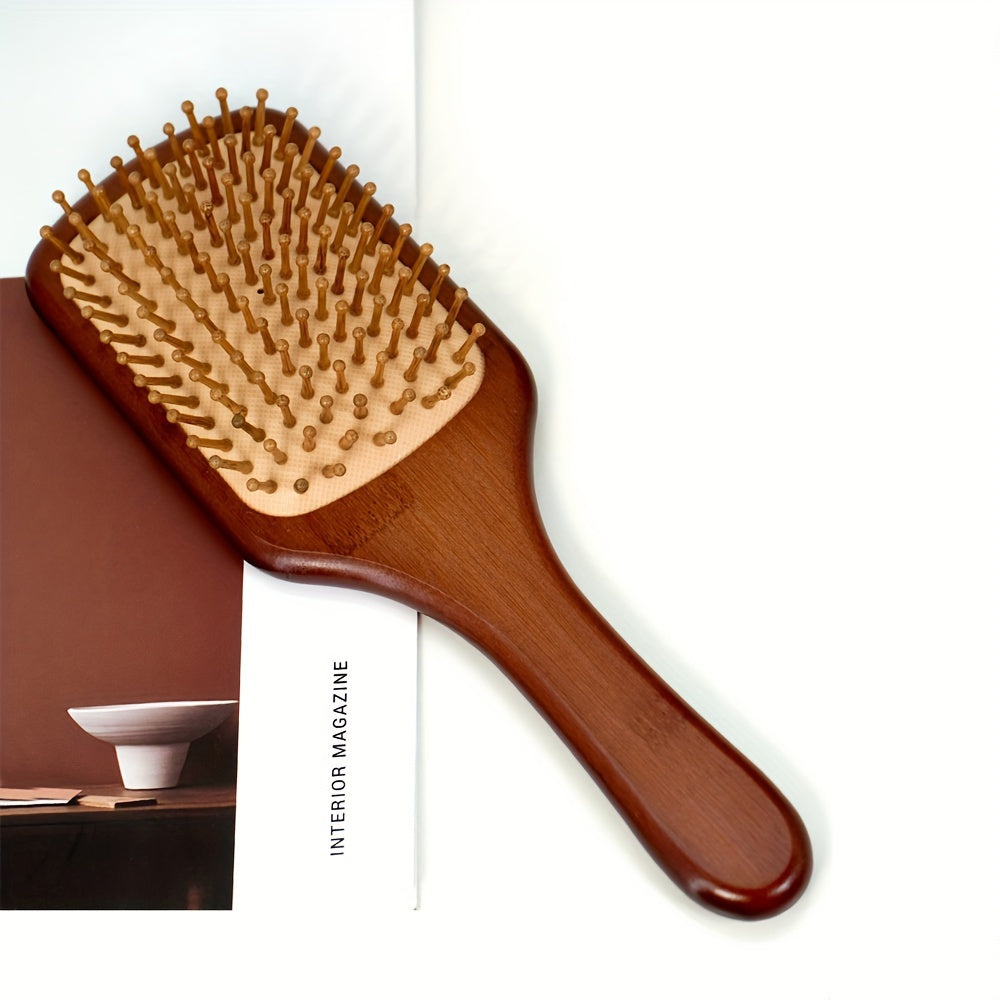 🌿 BambooCare™ – Luxe Bamboe Haarborstel met Luchtkussen