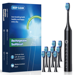 🦷 EcoBrush Sonic™ – Elektrische Tandenborstel met 6 standen