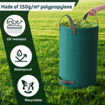 🍃 EcoTuff™ – Herbruikbare Tuinafvalzak (500L / 300L / 120L)
