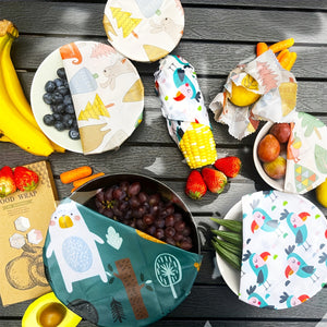 🐝 BeeFresh™ – Herbruikbare Bijenwas Vershoud Wraps (Set van 20 stuks)