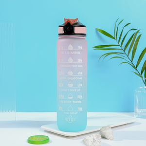 💦 EcoSip™ – Sport Waterfles met Kleurverloop (1000 ml)