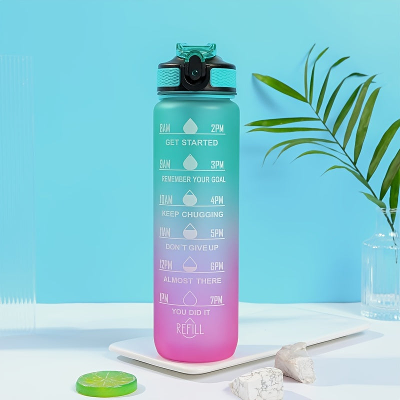 💦 EcoSip™ – Sport Waterfles met Kleurverloop (1000 ml)