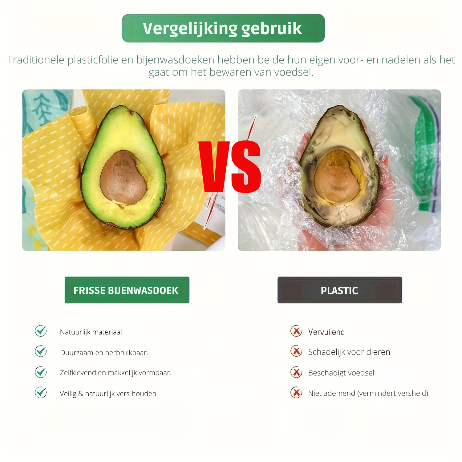 🐝 BeeFresh™ – Herbruikbare Bijenwas Vershoud Wraps (Set van 20 stuks)
