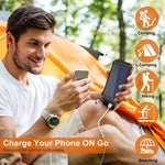 ☀️ SolarCharge Pro™ – Draagbare Zonne-energie Powerbank met LED-verlichting
