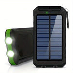 ☀️ SolarCharge Pro™ – Draagbare Zonne-energie Powerbank met LED-verlichting