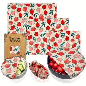 🐝 BeeFresh™ – Herbruikbare Bijenwas Vershoud Wraps (Set van 20 stuks)
