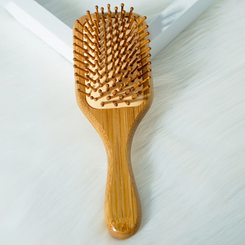 🌿 BambooCare™ – Luxe Bamboe Haarborstel met Luchtkussen