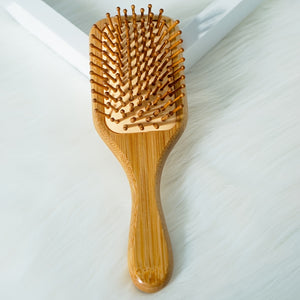 🌿 BambooCare™ – Luxe Bamboe Haarborstel met Luchtkussen