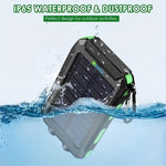 ☀️ SolarCharge Pro™ – Draagbare Zonne-energie Powerbank met LED-verlichting