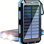 ☀️ SolarCharge Pro™ – Draagbare Zonne-energie Powerbank met LED-verlichting