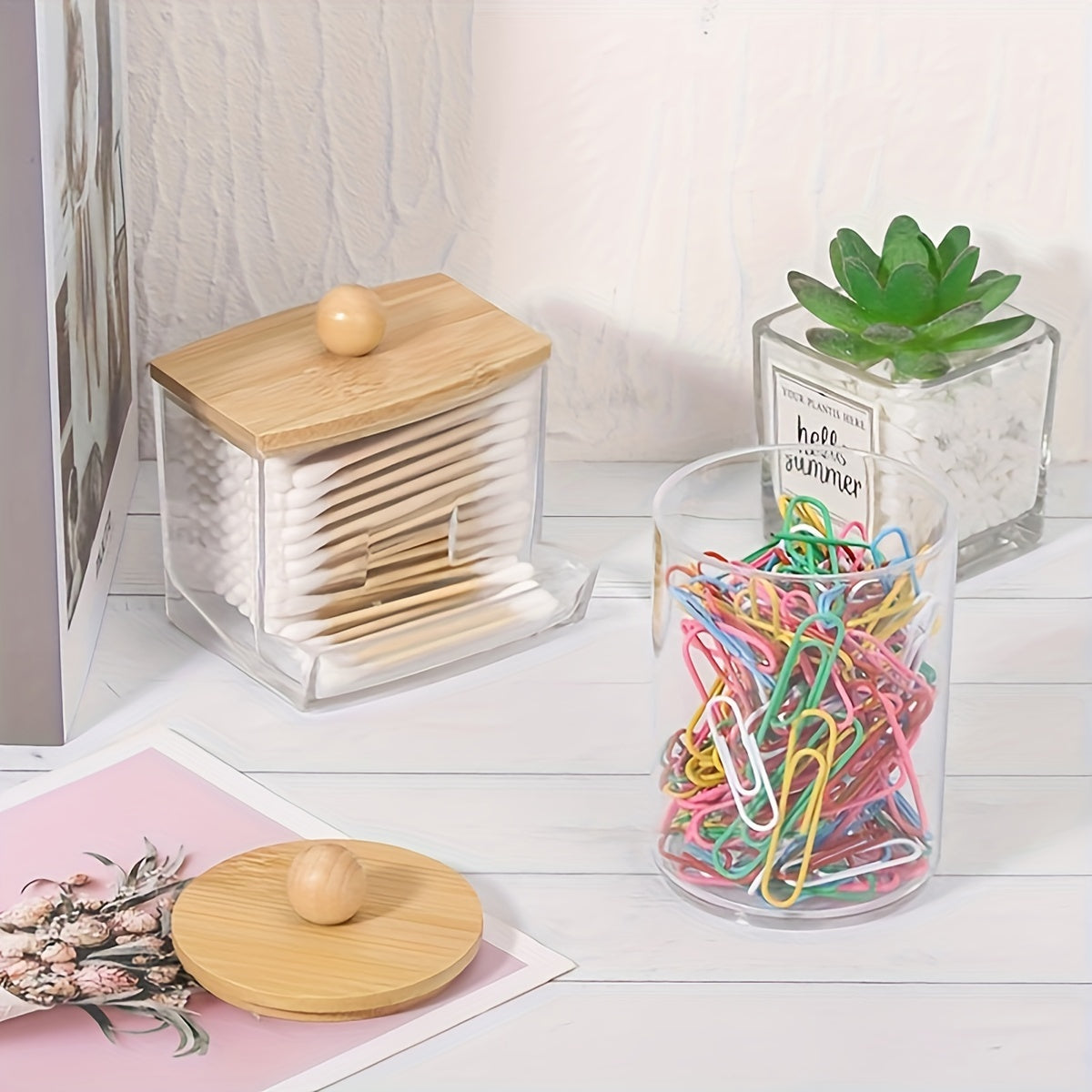 🛁 Bamboo Bliss™ – 4-delige Bamboe Badkamerset (Boho Rustiek)